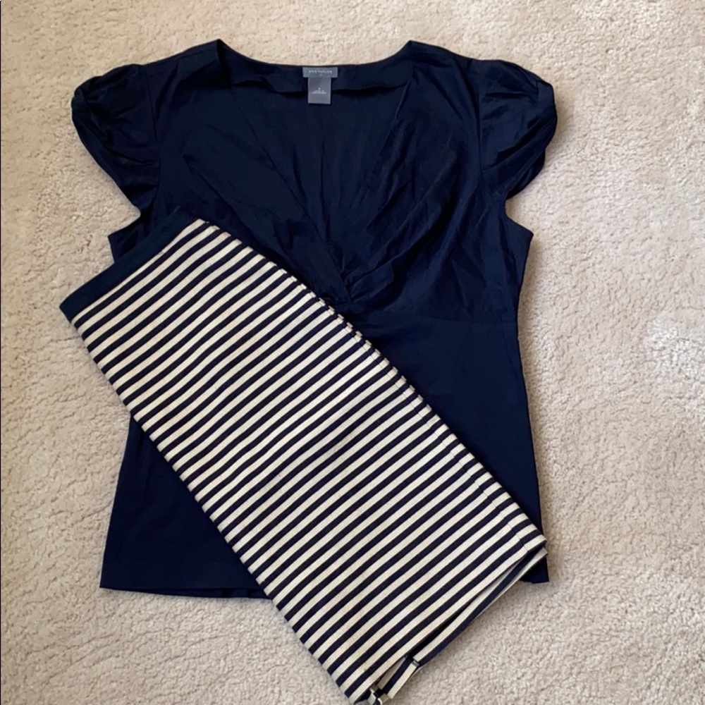 Ann Taylor Top and Loft Skirt Bundle Sz. 8